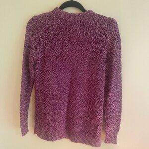 LOFT Sweater Color Maroon and‎ White Size X-Small NWT